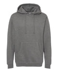 Independent Trading Co. IND4000 Heavyweight Hooded Sweatshirt - Gunmetal Heather - flat front