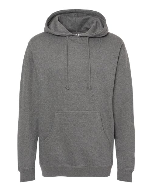 Independent Trading Co. IND4000 Heavyweight Hooded Sweatshirt - Gunmetal Heather - flat front