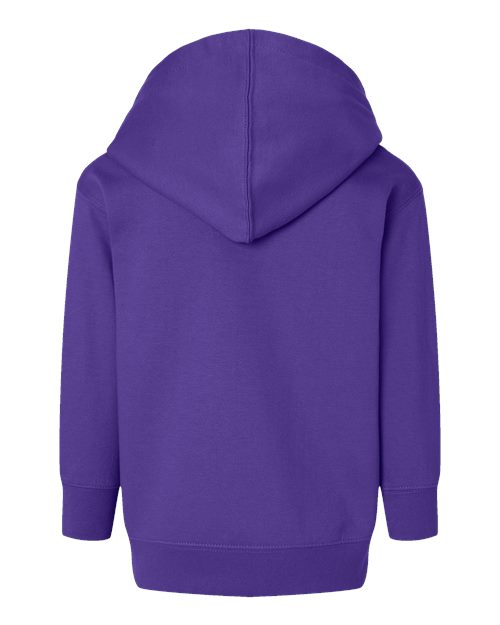Rabbit Skins 3326 Toddler Pullover Fleece Hoodie - Purple - back