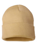 Sportsman SP12 12" Solid Cuffed Beanie - Camel - front