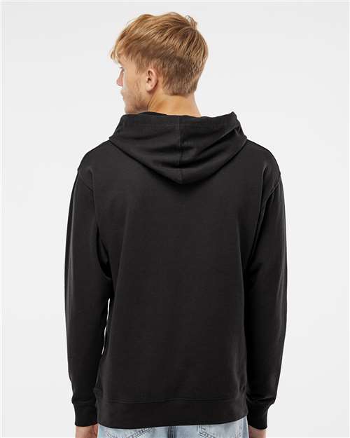 Independent Trading Co. SS4500 Midweight Hooded Sweatshirt - Black - model back