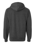 Independent Trading Co. SS4500 Midweight Hooded Sweatshirt - Charcoal Heather - back