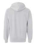Independent Trading Co. SS4500 Midweight Hooded Sweatshirt - Grey Heather - back
