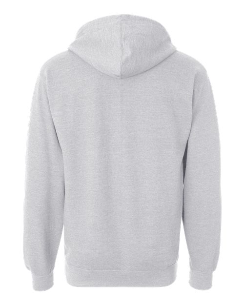 Independent Trading Co. SS4500 Midweight Hooded Sweatshirt - Grey Heather - back