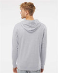 Independent Trading Co. SS4500 Midweight Hooded Sweatshirt - Grey Heather - model back