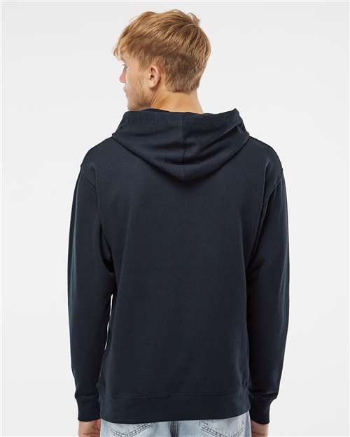 Independent Trading Co. SS4500 Midweight Hooded Sweatshirt - Classic Navy - model back