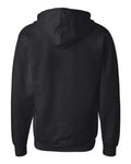 Independent Trading Co. SS4500Z Midweight Full-Zip Hooded Sweatshirt - Black - back