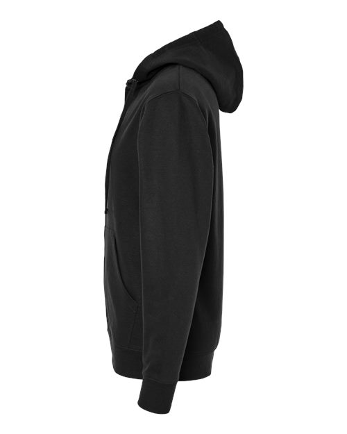 Independent Trading Co. SS4500Z Midweight Full-Zip Hooded Sweatshirt - Black - side