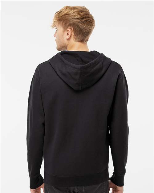 Independent Trading Co. SS4500Z Midweight Full-Zip Hooded Sweatshirt - Black - model back