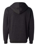 Independent Trading Co. SS4500Z Midweight Full-Zip Hooded Sweatshirt - Charcoal Heather - back