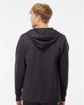 Independent Trading Co. SS4500Z Midweight Full-Zip Hooded Sweatshirt - Charcoal Heather - model back