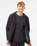 Independent Trading Co. SS4500Z Midweight Full-Zip Hooded Sweatshirt - Charcoal Heather - model front