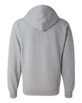 Independent Trading Co. SS4500Z Midweight Full-Zip Hooded Sweatshirt - Grey Heather - back