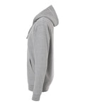 Independent Trading Co. SS4500Z Midweight Full-Zip Hooded Sweatshirt - Grey Heather - side