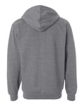 Independent Trading Co. SS4500Z Midweight Full-Zip Hooded Sweatshirt - Gunmetal Heather - back