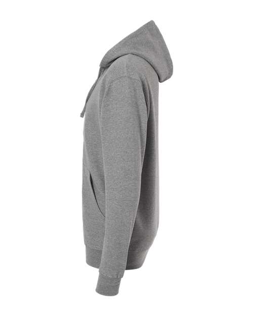 Independent Trading Co. SS4500Z Midweight Full-Zip Hooded Sweatshirt - Gunmetal Heather - side