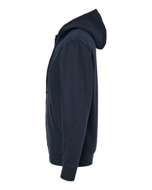 Independent Trading Co. SS4500Z Midweight Full-Zip Hooded Sweatshirt - Navy - side