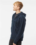 Independent Trading Co. SS4500Z Midweight Full-Zip Hooded Sweatshirt - Navy - model side