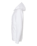 Independent Trading Co. SS4500Z Midweight Full-Zip Hooded Sweatshirt - White - side