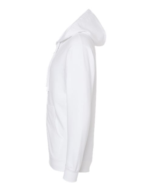 Independent Trading Co. SS4500Z Midweight Full-Zip Hooded Sweatshirt - White - side