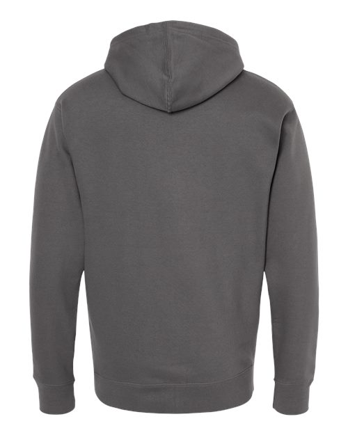 Independent Trading Co. SS4500Z Midweight Full-Zip Hooded Sweatshirt - Charcoal - back