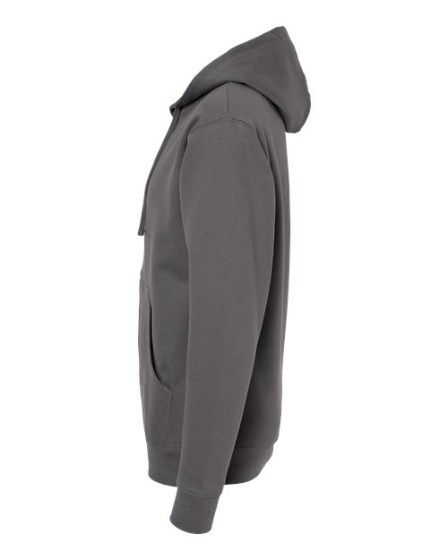 Independent Trading Co. SS4500Z Midweight Full-Zip Hooded Sweatshirt - Charcoal - side