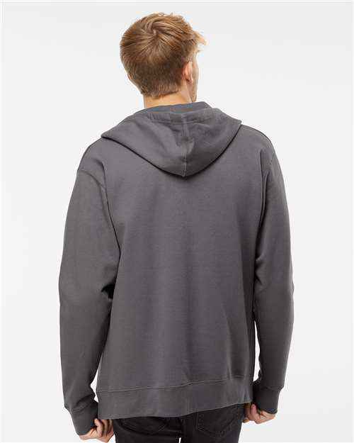 Independent Trading Co. SS4500Z Midweight Full-Zip Hooded Sweatshirt - Charcoal - model back