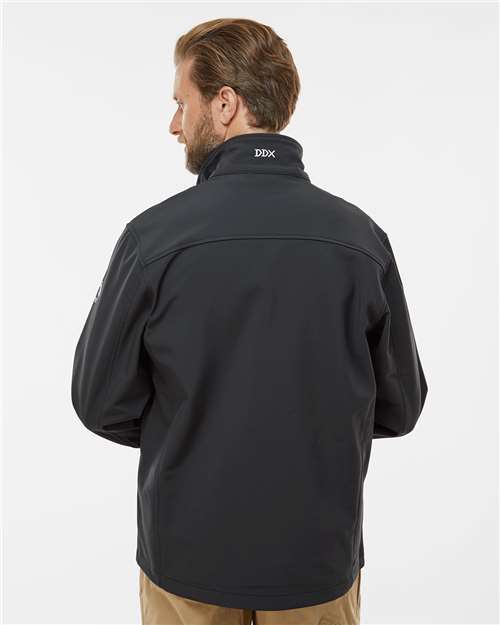 DRI DUCK 5350 Men's Motion Soft Shell Jacket - Charcoal - model back