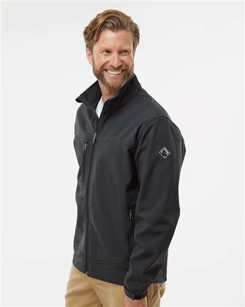 DRI DUCK 5350 Men's Motion Soft Shell Jacket - Charcoal - model side