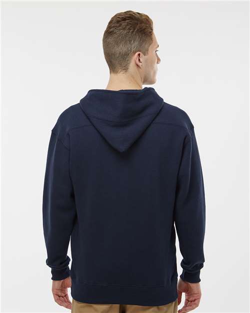 J. America 8830 Men's Sport Lace Hooded Sweatshirt - Navy - model back