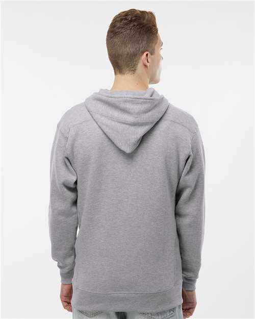 J. America 8830 Men's Sport Lace Hooded Sweatshirt - Oxford - model back