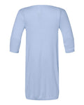 Rabbit Skins 4406 Infant Baby Rib Layette - Light Blue - back