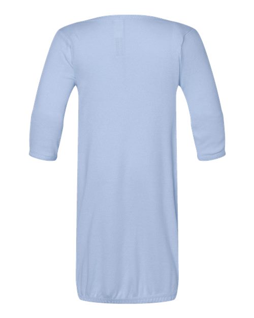 Rabbit Skins 4406 Infant Baby Rib Layette - Light Blue - back