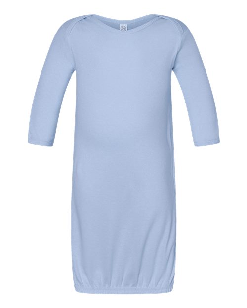 Rabbit Skins 4406 Infant Baby Rib Layette - Light Blue - front