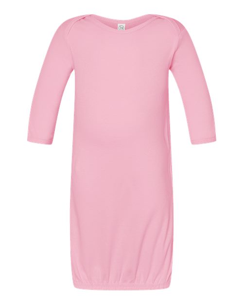 Rabbit Skins 4406 Infant Baby Rib Layette - Pink - front