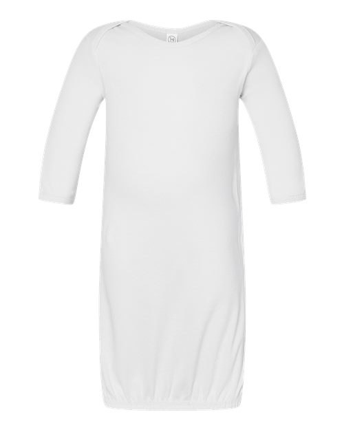 Rabbit Skins 4406 Infant Baby Rib Layette - White - front