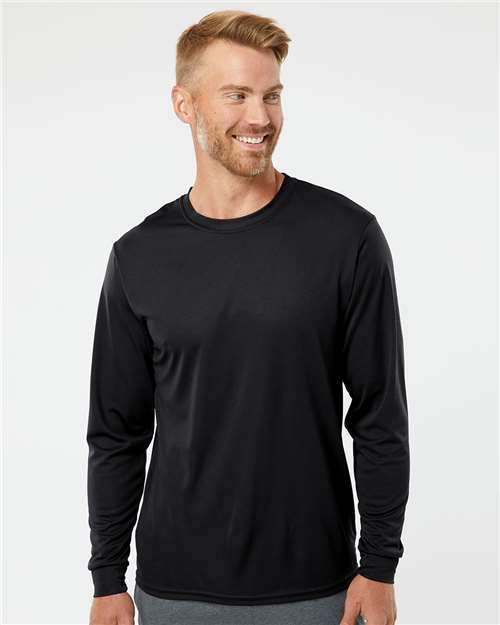 Augusta Sportswear 788 Unisex Nexgen Performance Long Sleeve T-Shirt - Black - model front