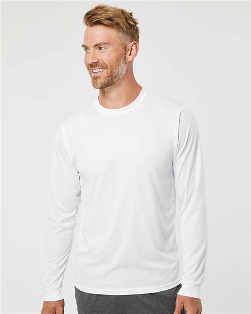 Augusta Sportswear 788 Unisex Nexgen Performance Long Sleeve T-Shirt - White - model front