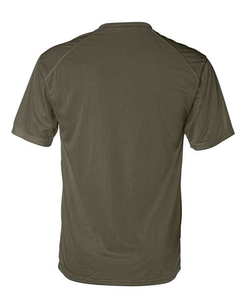 Badger 4120 Men's B-Core Sport Shoulders T-Shirt - OD Green - back