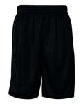 Badger 7219 Men's Pro Mesh 9" Shorts with Pockets - Black - front