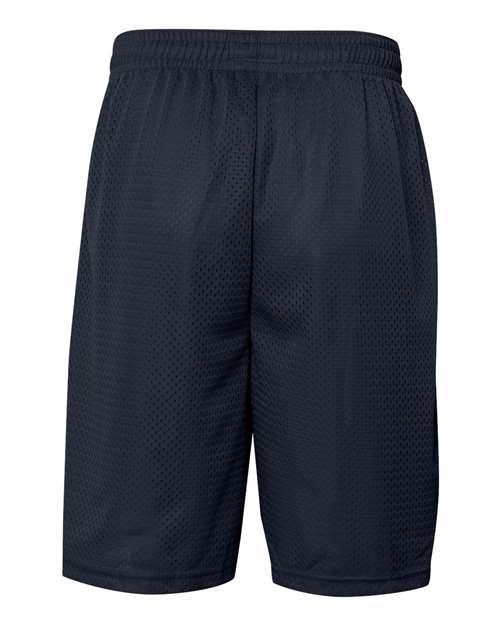 Badger 7219 Men's Pro Mesh 9" Shorts with Pockets - Navy - back