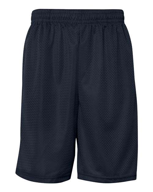 Badger 7219 Men's Pro Mesh 9" Shorts with Pockets - Navy - front