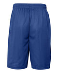 Badger 7219 Men's Pro Mesh 9" Shorts with Pockets - Royal - back