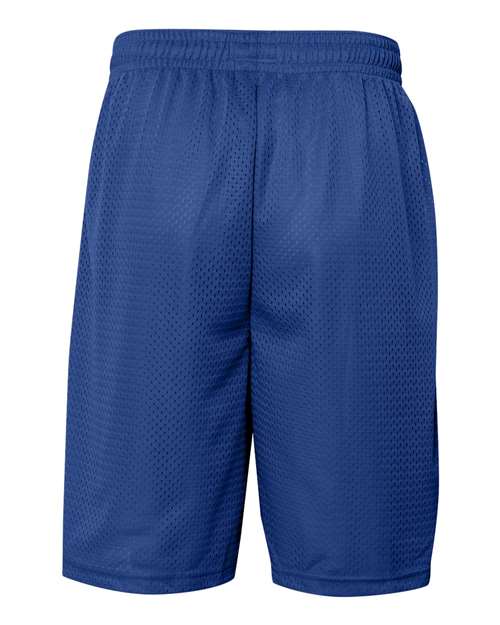 Badger 7219 Men's Pro Mesh 9" Shorts with Pockets - Royal - back