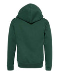 Jerzees 993BR Youth NuBlend Full-Zip Hooded Sweatshirt - Forest Green - back