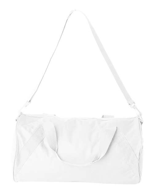 Liberty Bags 8805 Recycled 18” Small Duffel Bag - White - front