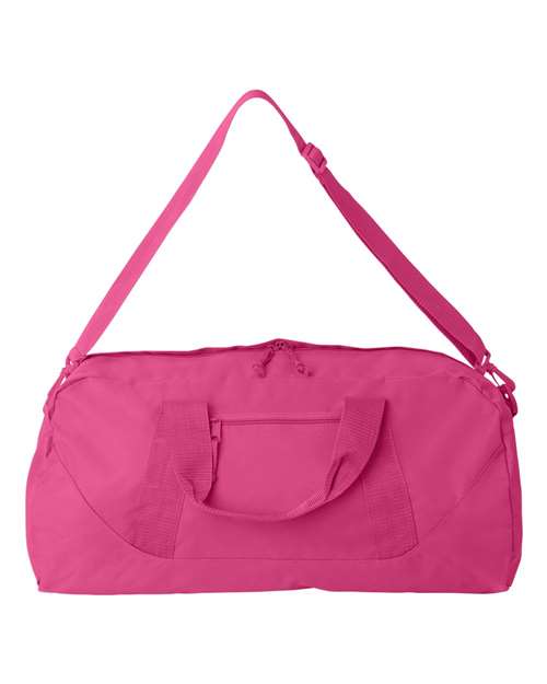 Liberty Bags 8806 Recycled 23 1/2" Large Duffel Bag - Hot Pink - front
