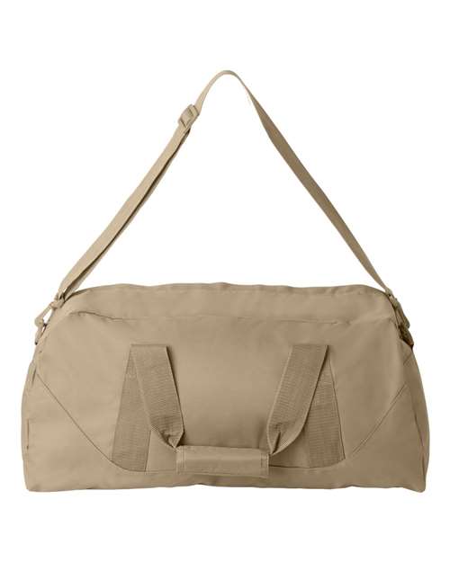 Liberty Bags 8806 Recycled 23 1/2" Large Duffel Bag - Light Tan - back