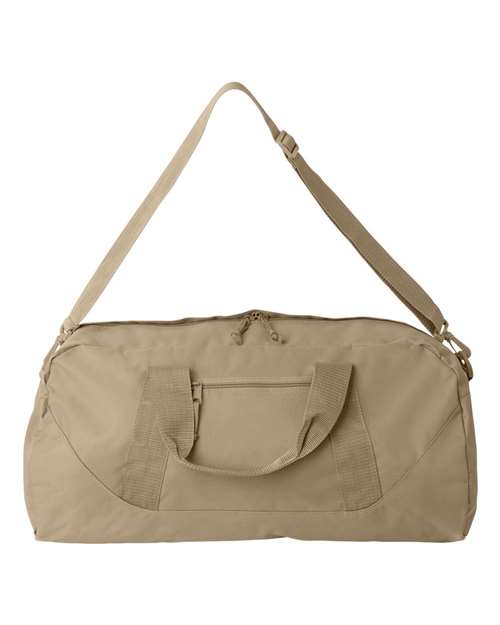 Liberty Bags 8806 Recycled 23 1/2" Large Duffel Bag - Light Tan - front