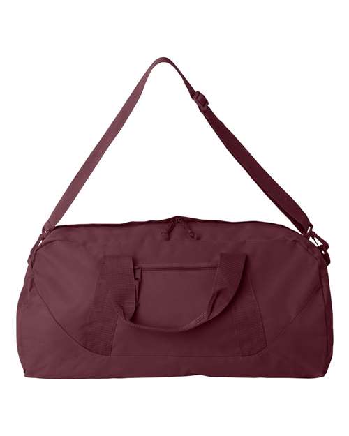 Liberty Bags 8806 Recycled 23 1/2" Large Duffel Bag - Maroon - front